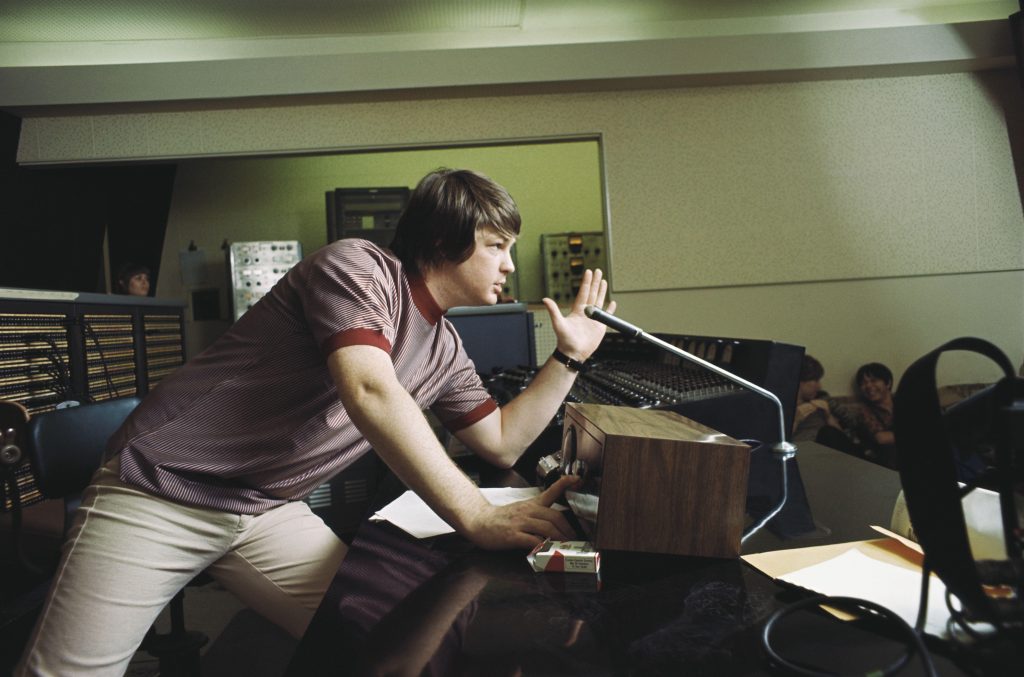 Brian Wilson at the studio (1966)